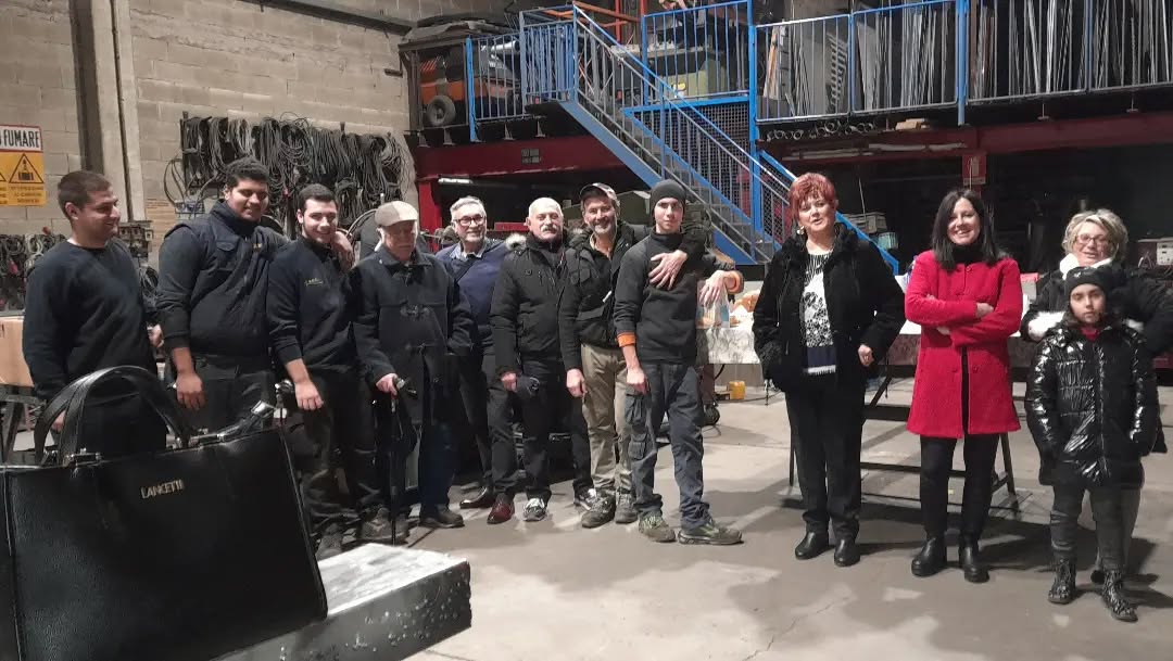 La famiglia Rachiele e la squadra della carpenteria